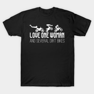 Motocross Bike Motorcycle ONE LOVE Dirtbike T-Shirt